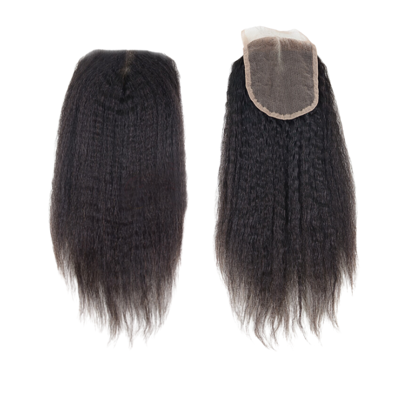 Closure Raw Hair Burmese Kinky Straight
