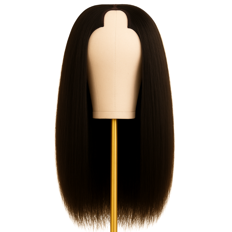U-part wig Raw Hair YAKI Straight