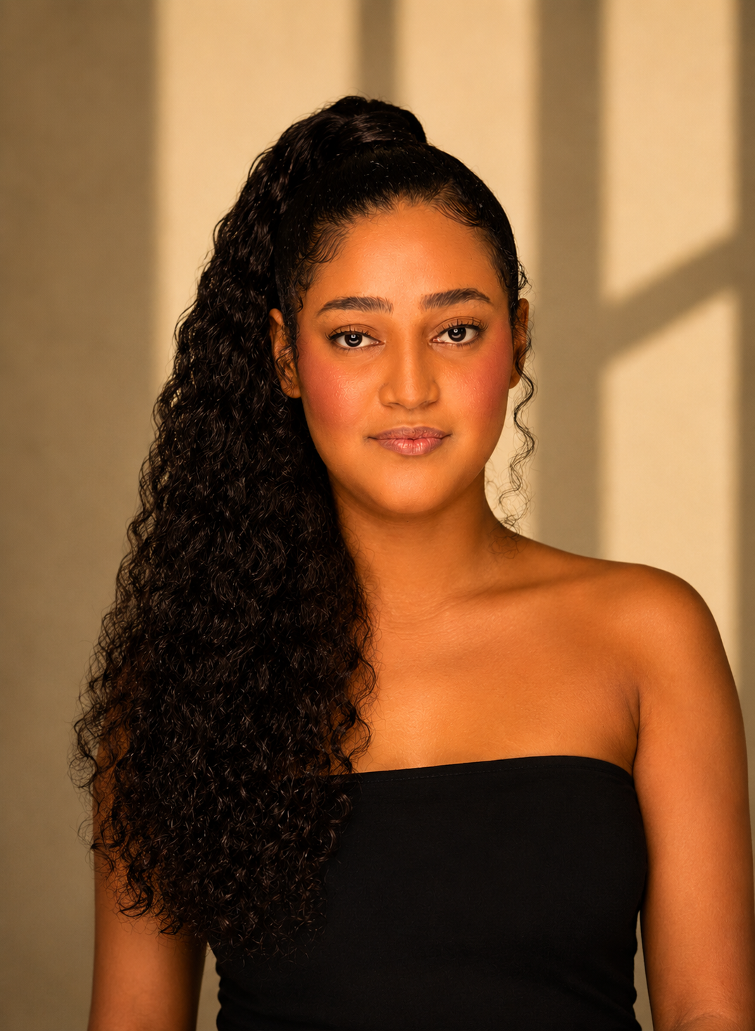 Cambodian Wavy Curl Raw Hair Ponytail