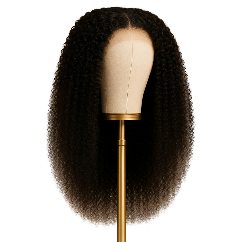 Raw Hair 7x7 Burmese Kinky Curl Closure Wig