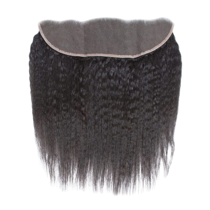 Raw Hair Burmese Kinky Straight Lace HD Frontal