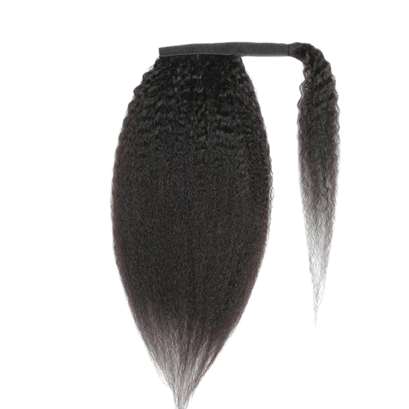 Raw Hair Burmese Kinky Straight Ponytail