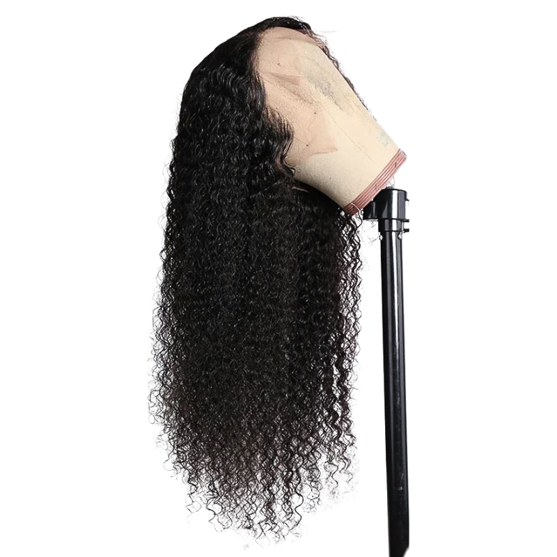Perruque Raw Hair Closure Wig 4x4 Burmese Kinky Curl