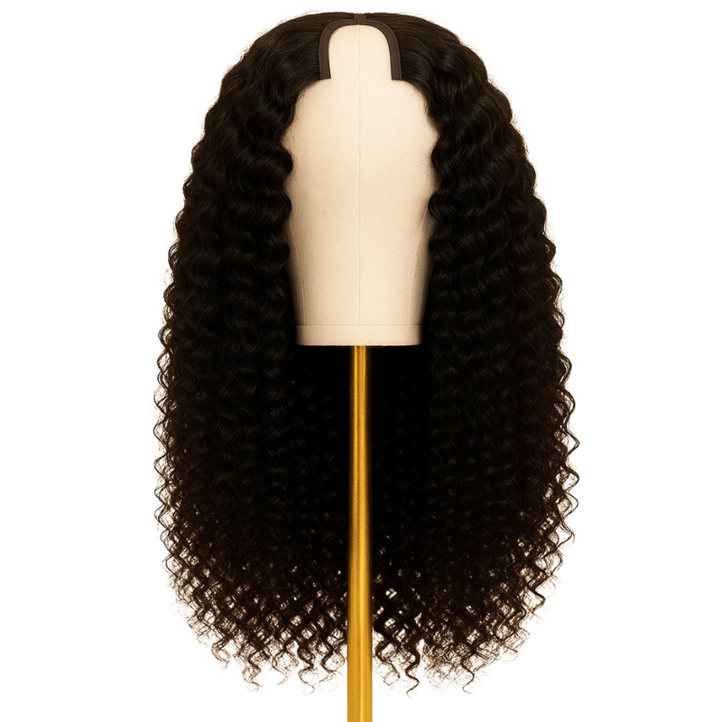 Raw Hair Burmese Curl U-part wig