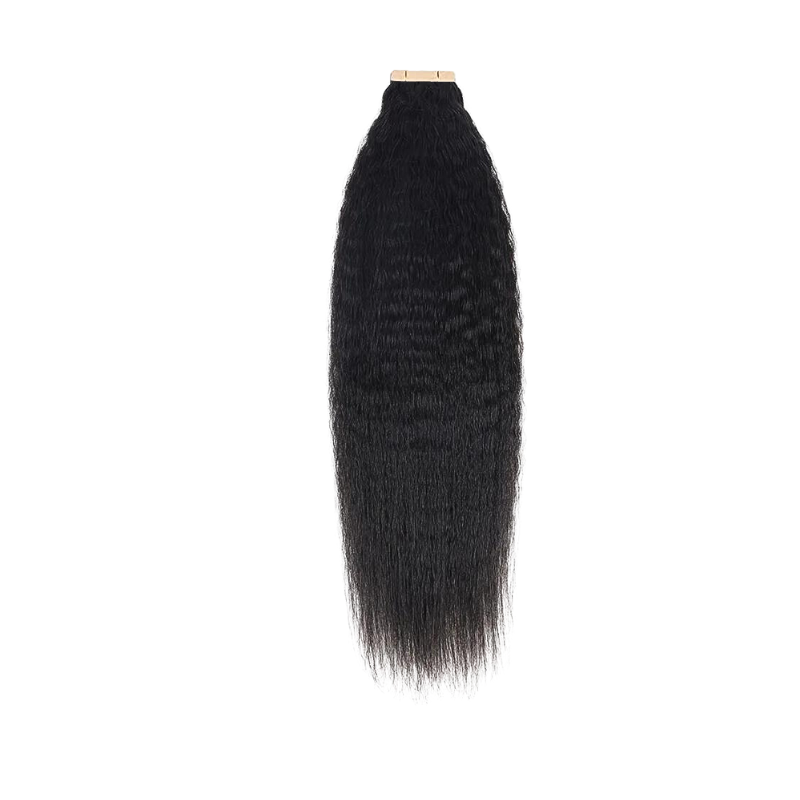 Tape in Raw Hair Burmese Kinky Straight