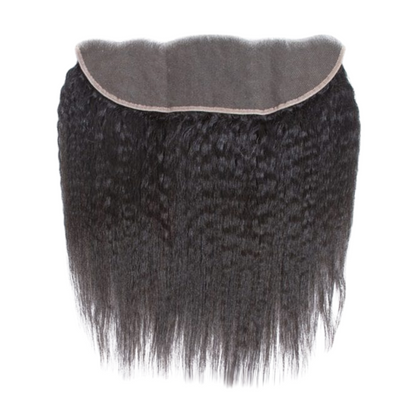 Raw Hair Burmese Kinky Straight Lace HD Frontal 