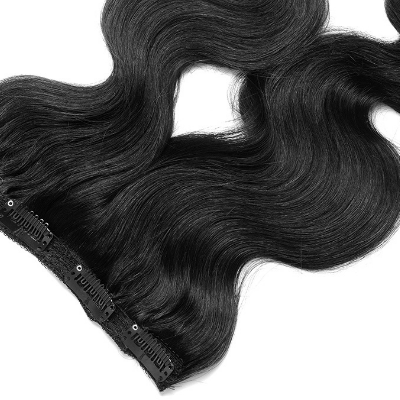 Extensions à clip Raw Hair Cambodian Deep Wave