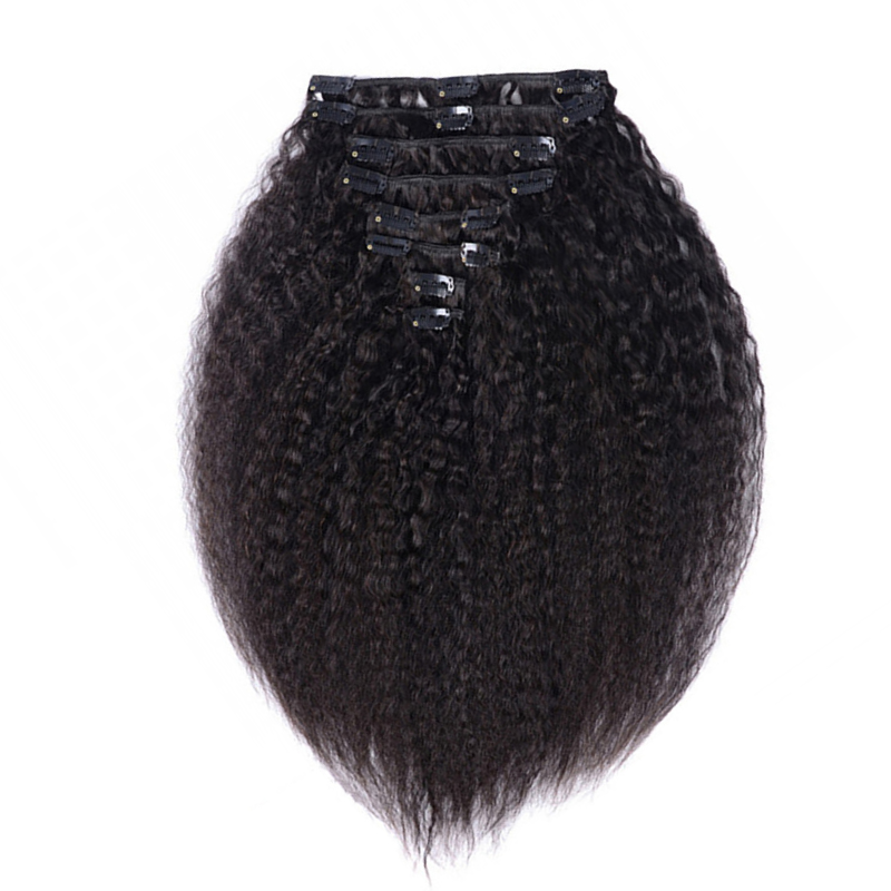 Extensions à clip Raw Hair Burmese Kinky Straight
