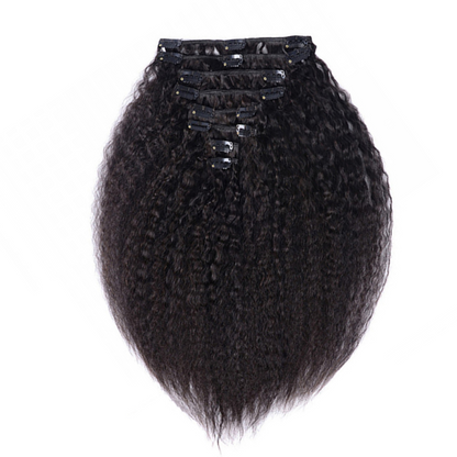 Extensions à clip Raw Hair Burmese Kinky Straight