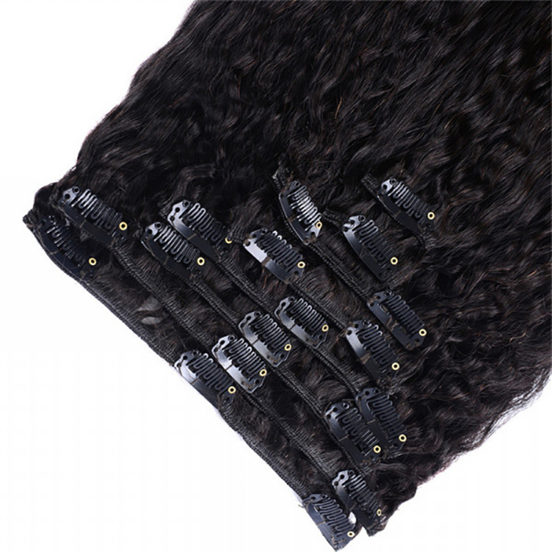 Extensions à clip Raw Hair Burmese Kinky Straight
