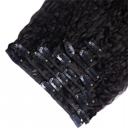 Extensions à clip Raw Hair Burmese Kinky Straight