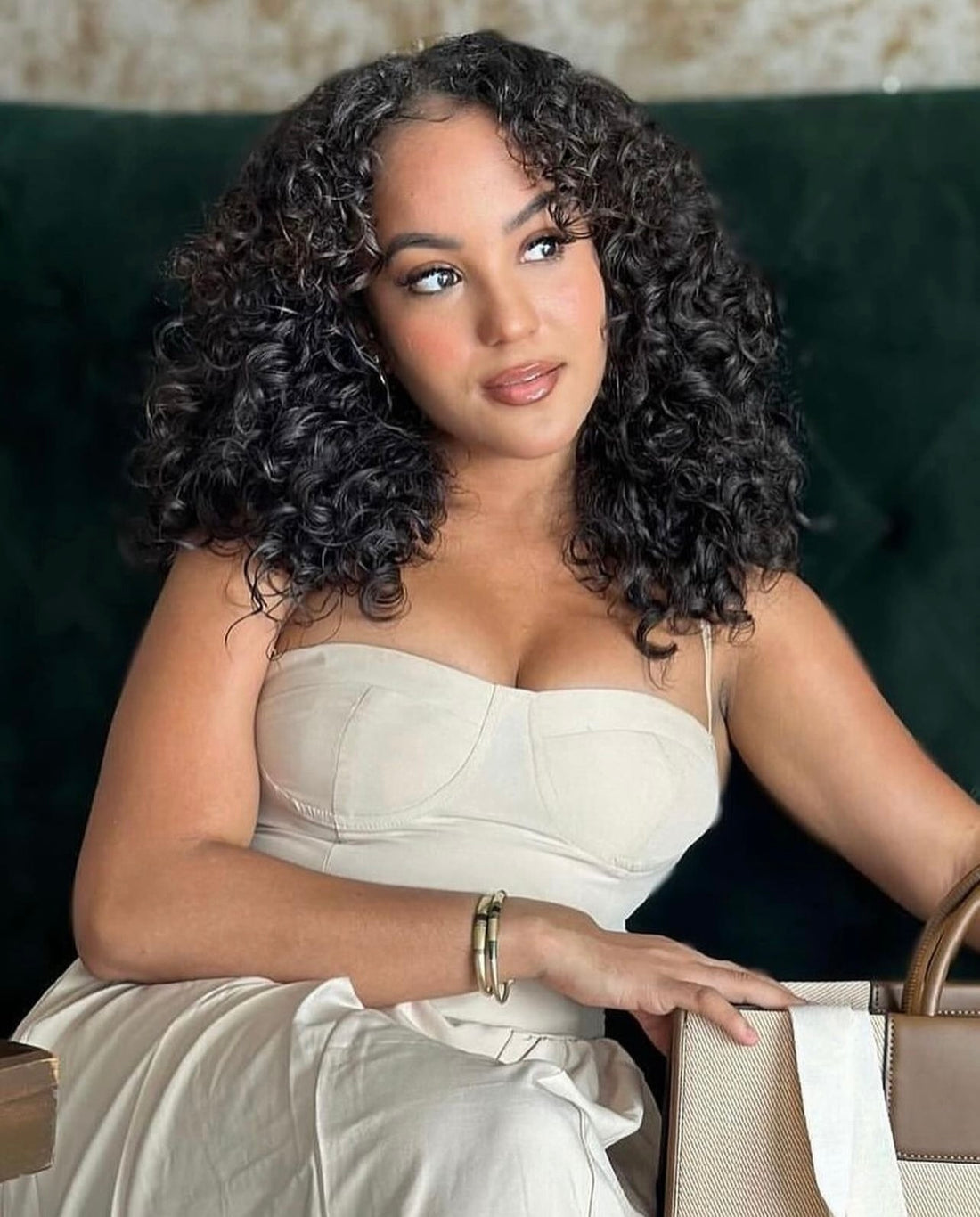 Raw Hair Cambodian Wavy Curl U-part wig